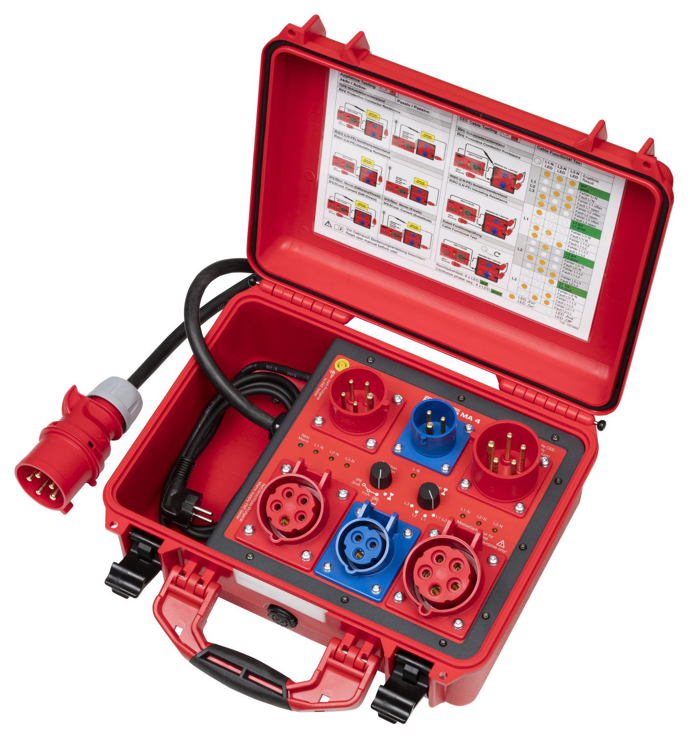 Meetadapter MA 4 CEE 3/5-polig (actief/passief) ST 725/755+/760+