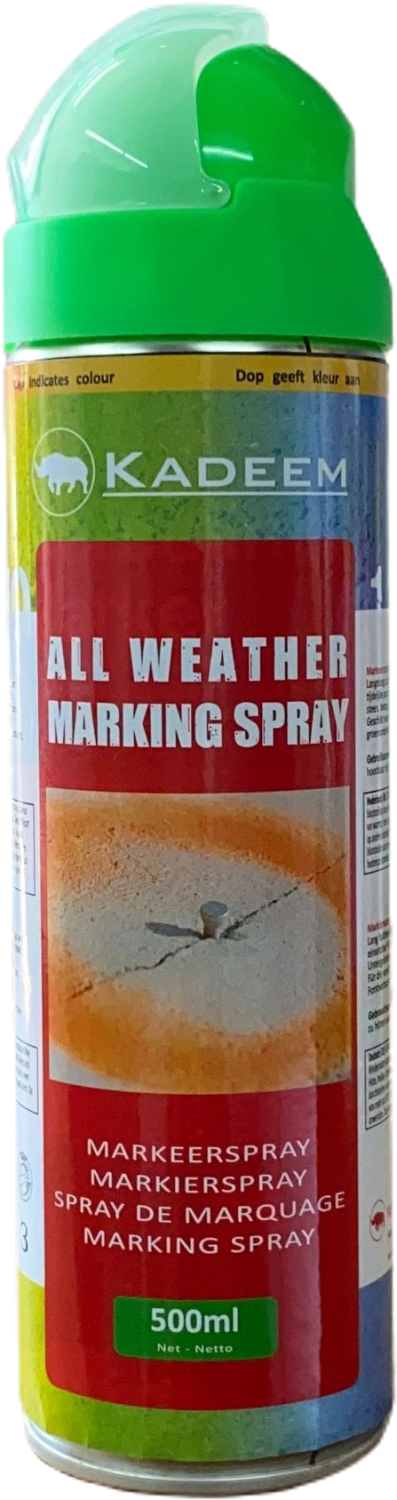 Markeerspray All Weather 500ml Fluor Groen