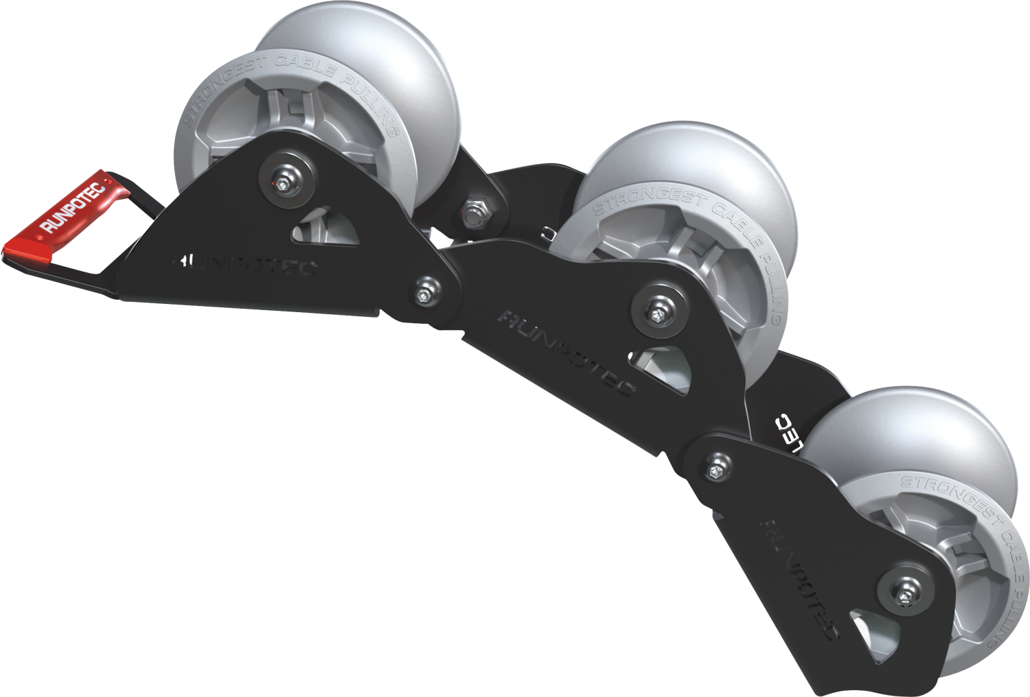 Kabelgeleider met 3 Rollen