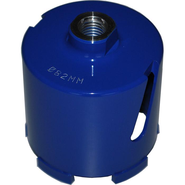 Diamantboor 82mm 5 segment drooggebruik zijsleuf