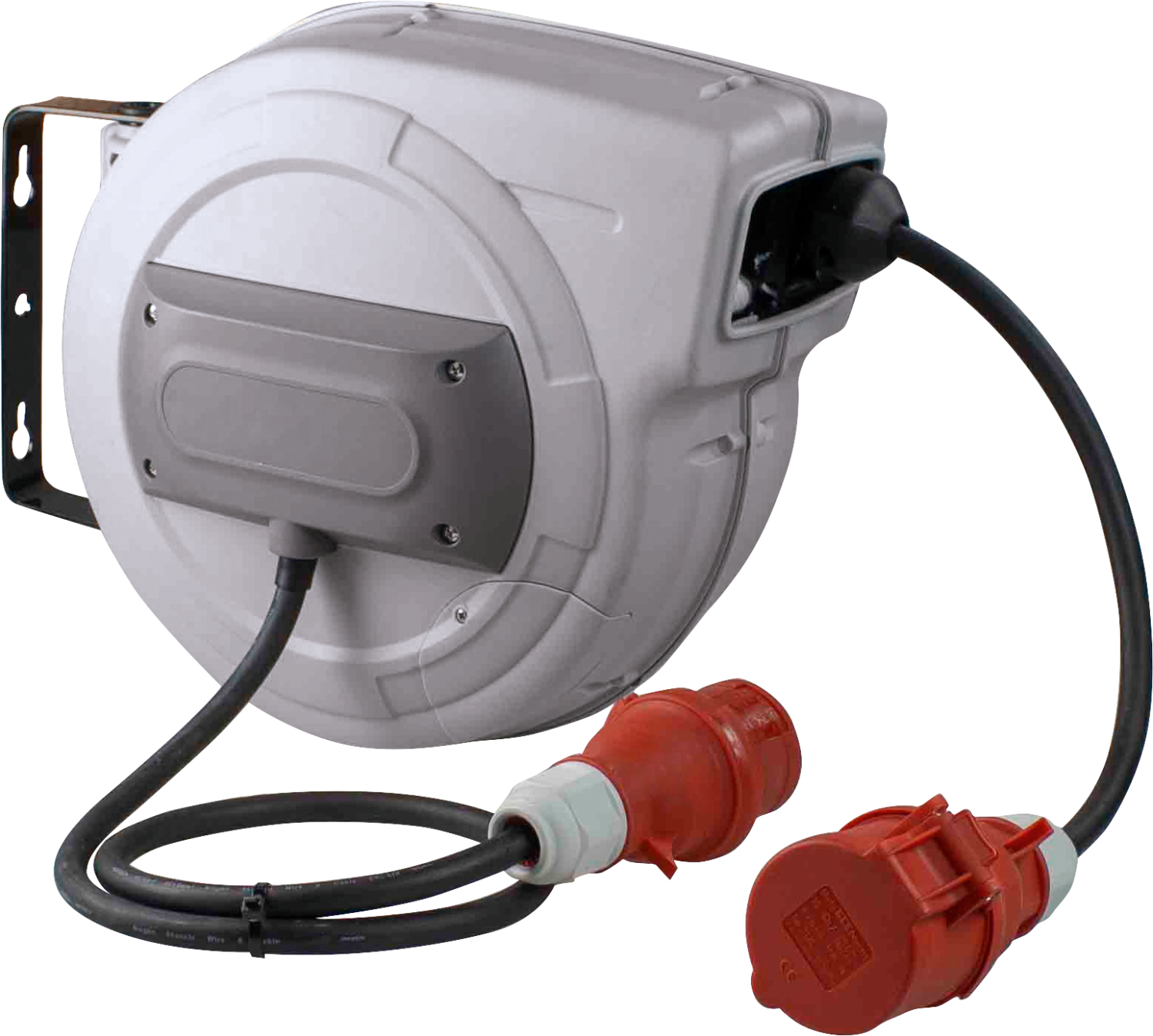 CEE Veerkabelhaspel 400V/16A IP44 5-polig Neopreen H07RN-F 5x2,5 15m