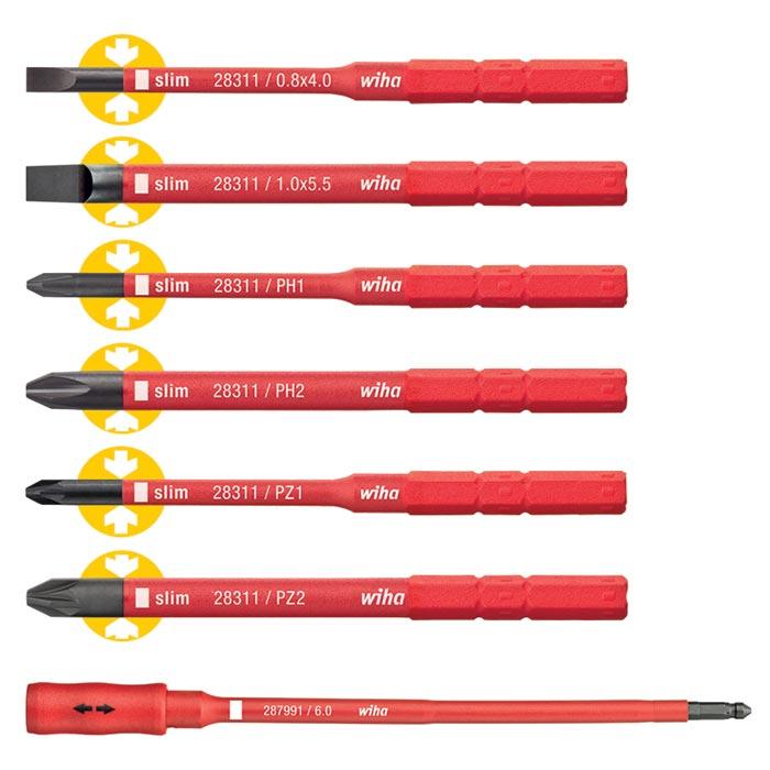 SlimBitset TorqueVario®-S Electric+ Adapter 2879 SL/PH/PZ, 7-delig