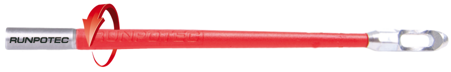 Gleiter Ø 7mm RTG6 met speciale trekkop met anti-torsie-as