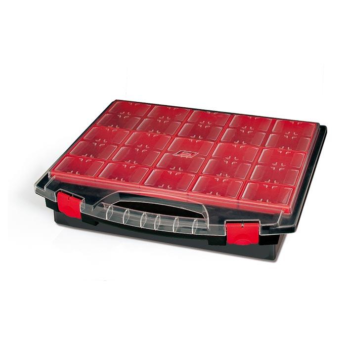 Assortimentsdoos Zwart met 25 Inzetbakjes 430/80/25 430 x 370 x 85mm