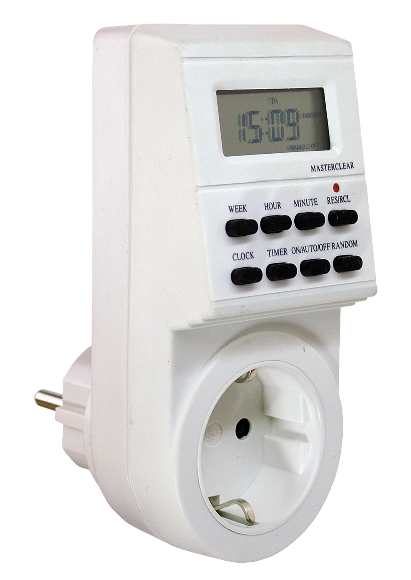 Weektimer 230V/16A IP20 Digital Indoor 8 programma's