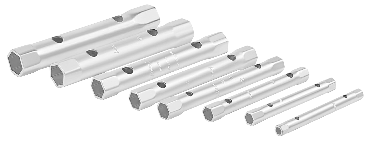 Pijpsleutelset 6x7-20x22mm, 9-delig