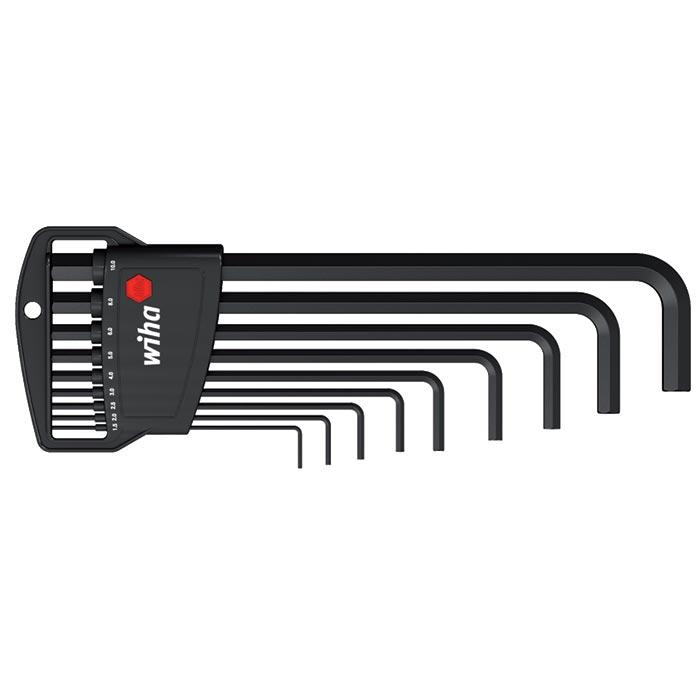 Inbussleutelset Classic gezwart 352B, 10-delig