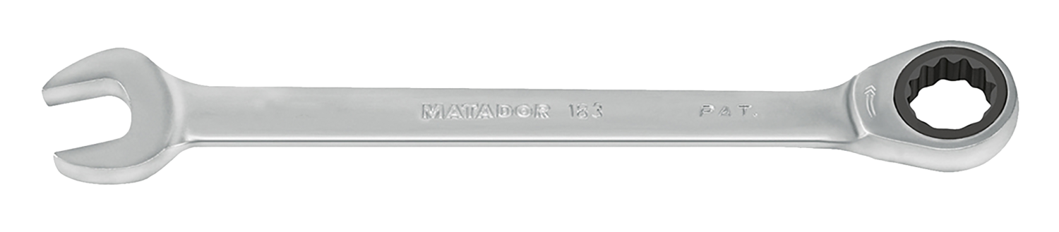 Ringsteeksleutel met Ratel 19mm