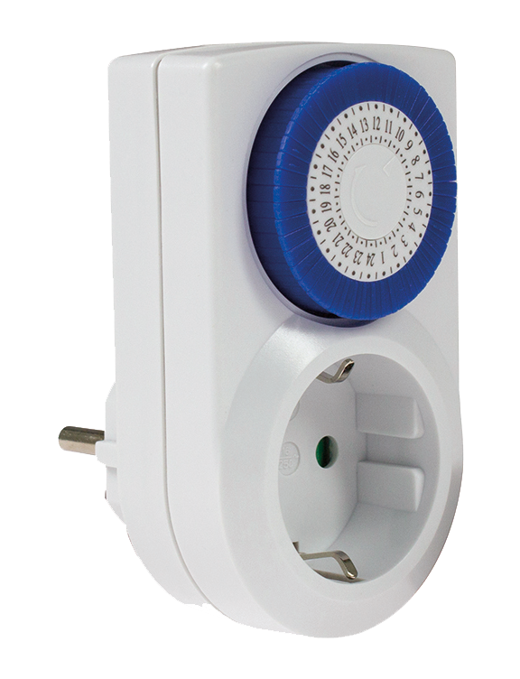 Dagtimer 230V/16A IP20 Mechanisch Indoor 48 schakeltijden