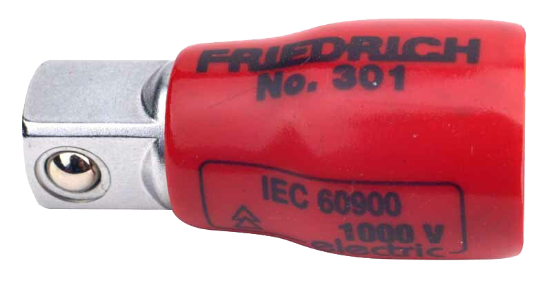 Adapter vierkant 1/4" inwendig - vierkant 3/8" uitwendig 1000V