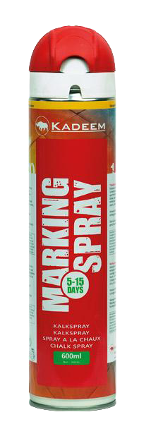 Markeerspray Tijdelijk 600ml Rood