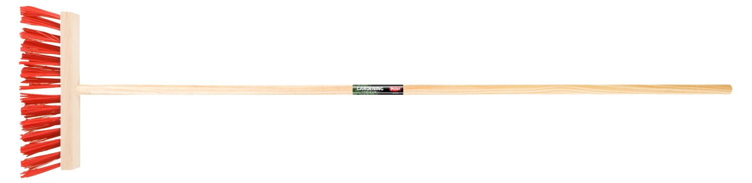 Straatbezem 29cm PVC met essen steel 140cm