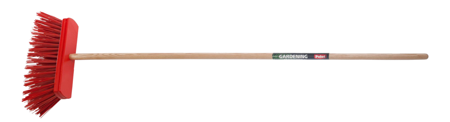 Straatbezem 45cm PVC met essen steel 150cm