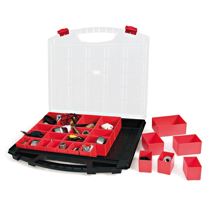 Assortimentsdoos Zwart met 25 Inzetbakjes 430/50/25 430 x 370 x 55mm