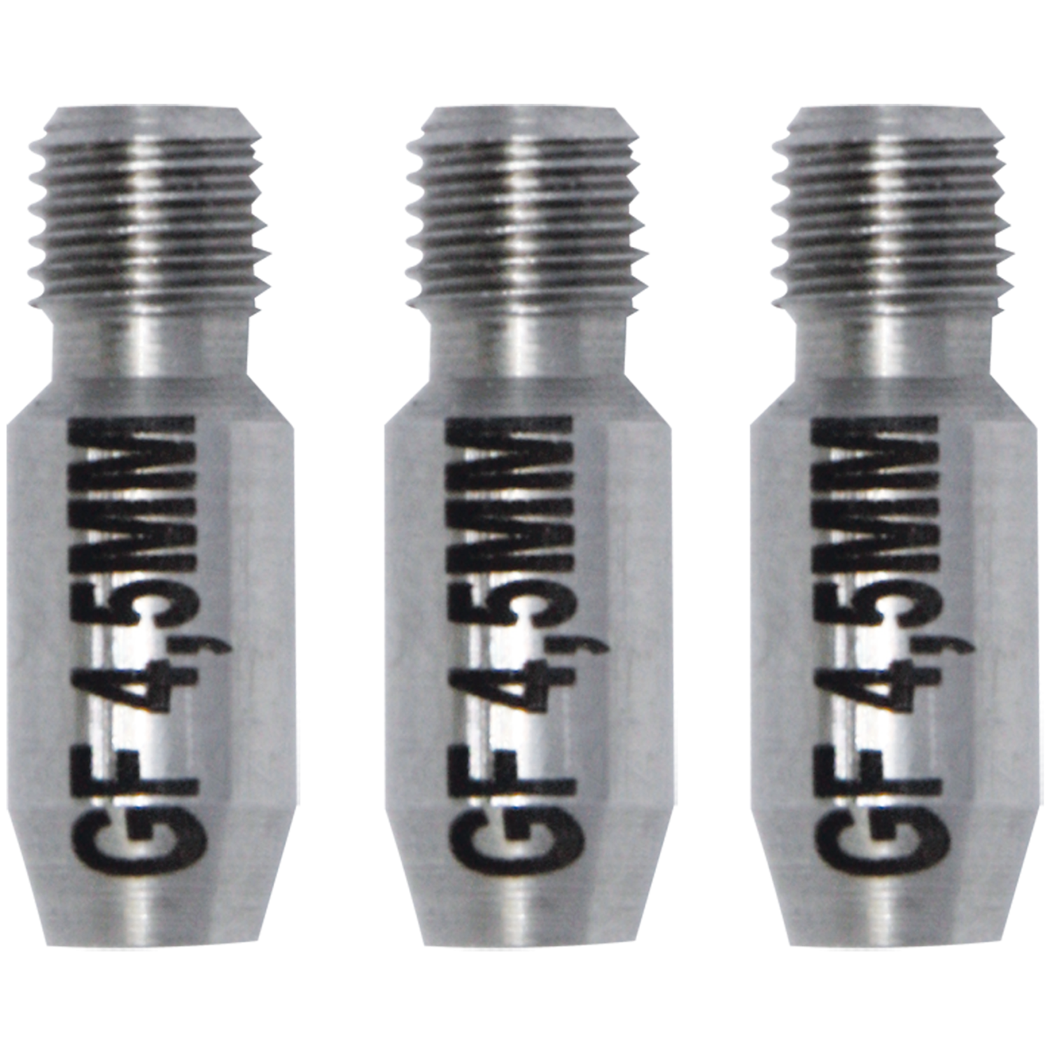 RVS Eindhuls-set RTG6 t.b.v. Ø 4,5mm Glasvezel Trekveer (3 stuks)