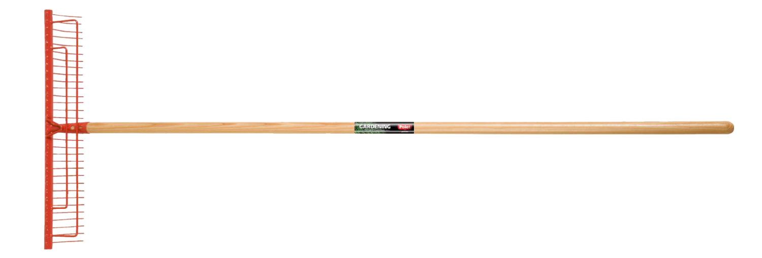 Gazonhark 32T/580mm staal met steel 150cm