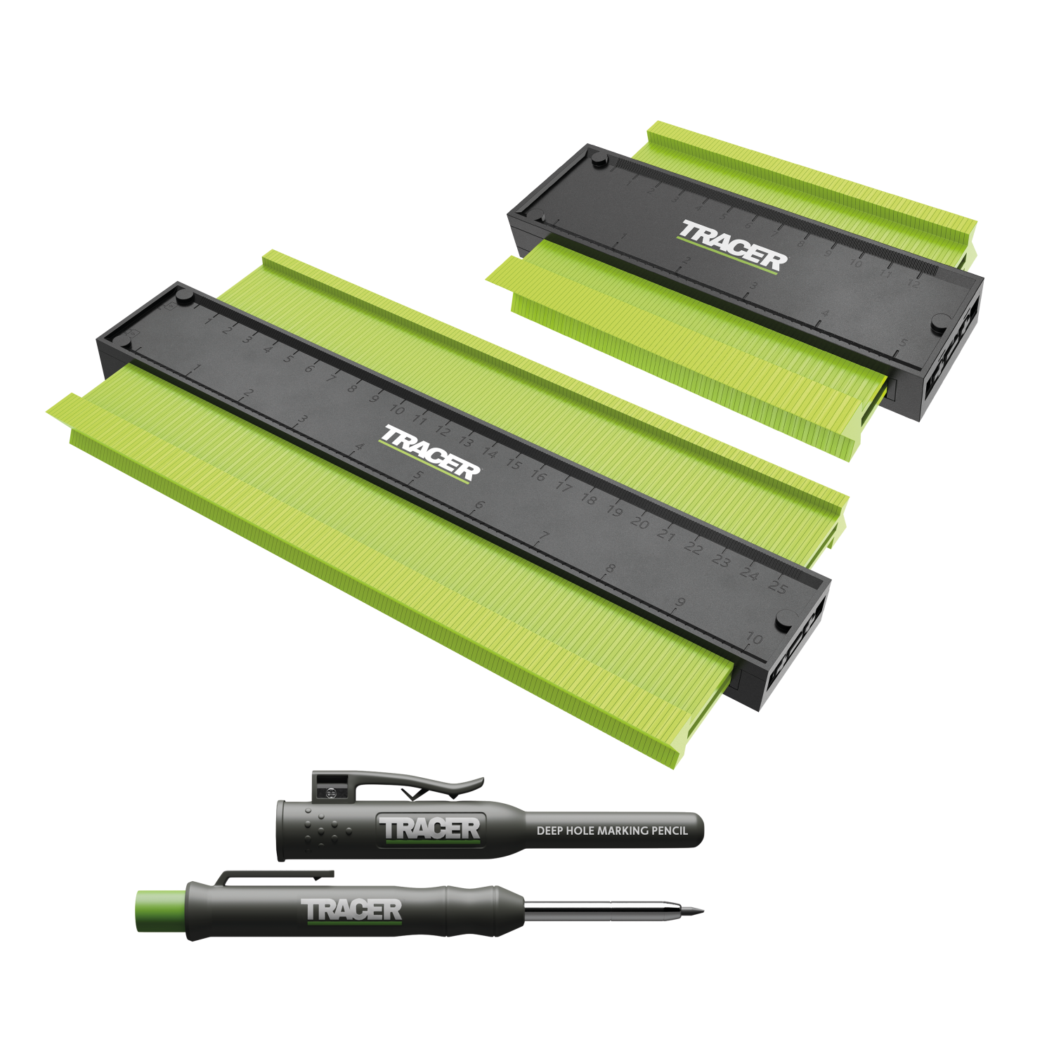 Contourenmeterset ACG3 125mm + 250mm incl. Markeerpotlood