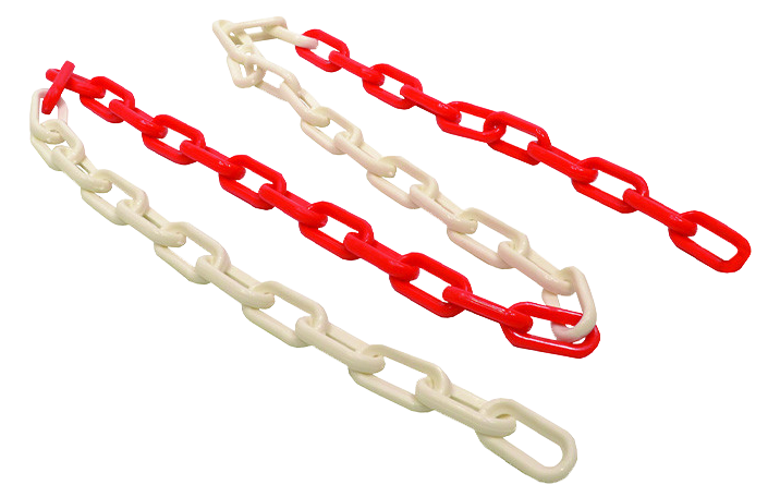 Lockout Kunststof Ketting 5m Rood/Wit