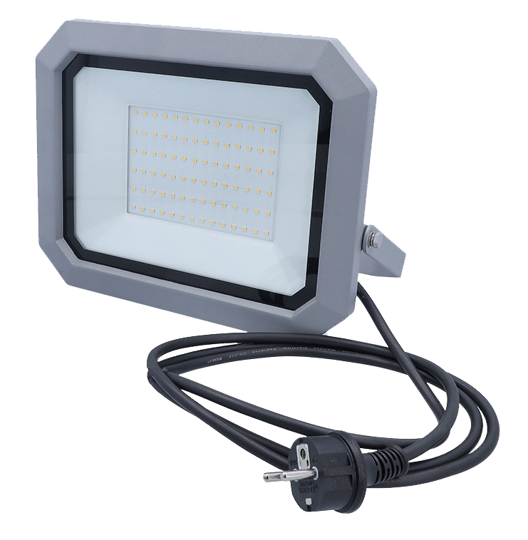 Slimline LED Lamp IP44 50W Pro Chip-LED Lamp met Kabel H05RN-F 3G1,0 2m