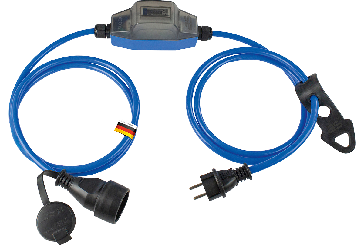 Energieverbruiksmeter ROCO 1 230V/16A IP44 H07BQ-F 3G2,5 2x 1,5m