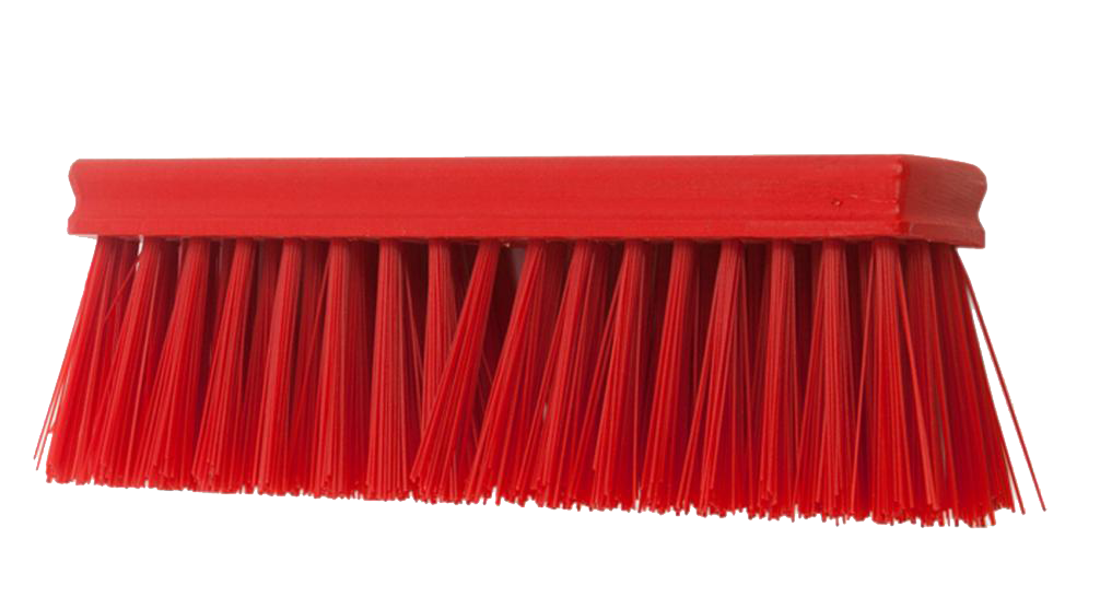 Straatbezem 30cm PVC rood