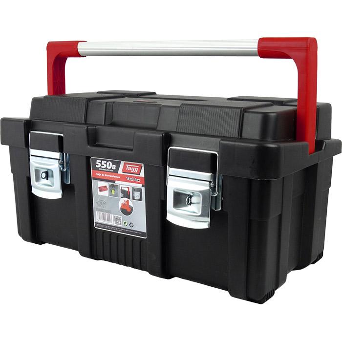 Gereedschapskoffer 550 - B Profi Zwart met Inzetbak 550 x 300 x 275mm