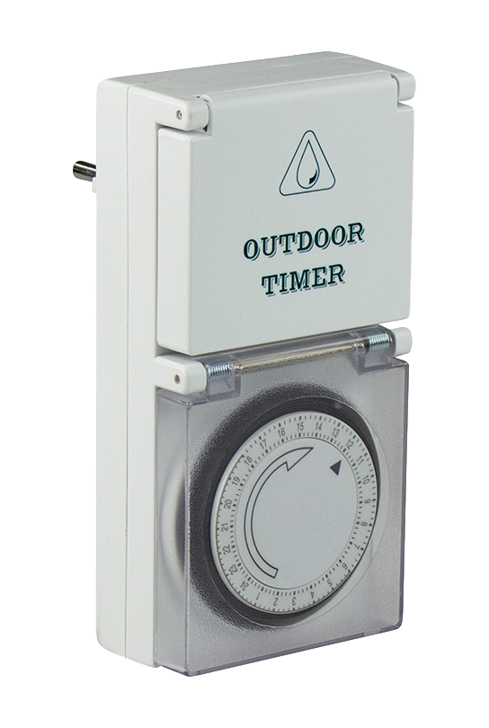 Dagtimer 230V/16A IP44 Mechanisch Outdoor 96 schakeltijden