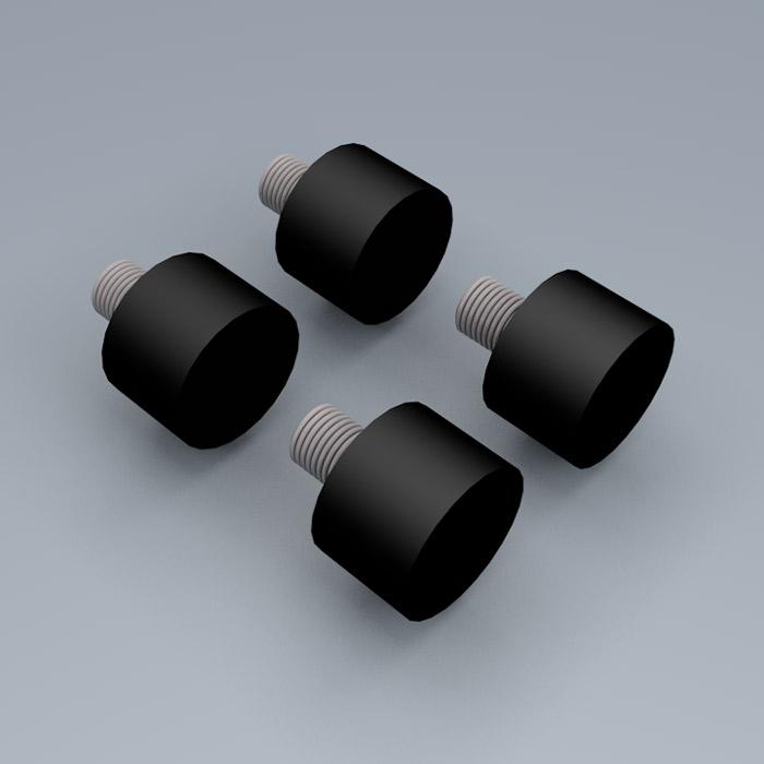 Rubber pootje set van 4 stuks