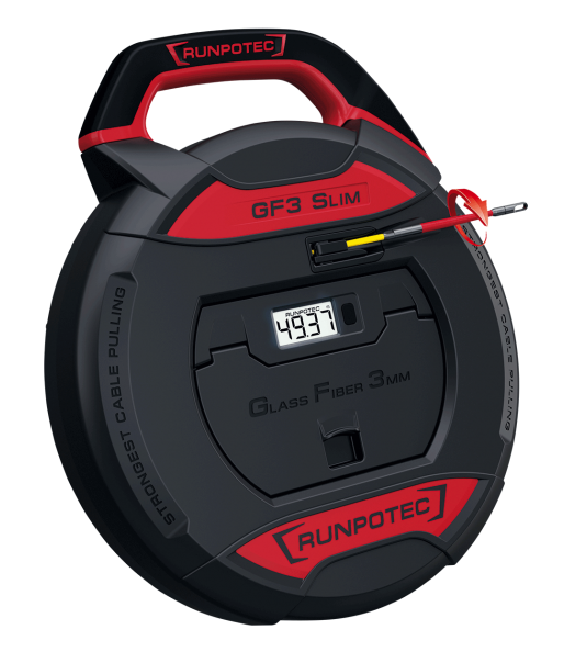 GF3 SLIM Glasvezeltrekveer Ø 3mm met lengtemeter 30m