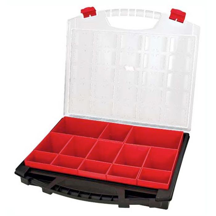 Assortimentsdoos Zwart met 13 Inzetbakjes 430/80/13 430 x 370 x 85mm