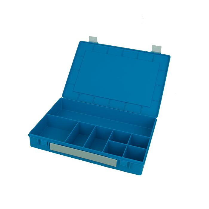 Assortimentsdoos 225 x 335 x 55mm 8 vaks met draagband